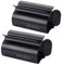 XYKEEY Toothpaste Tube Squeezer - Set of 2 Toothpaste Squeezer Rollers, Metal Toothpaste Tube Wringer Seat Holder Stand (Matt Black)
