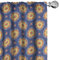 ABAKUHAUS Abstrakt Vorhänge, Gardinen, Bunte Blumen Orient, Fensterbehandlungen für Wohnzimmer Schlafzimmer Dekor, 2 Stück 75 cm b x 175 cm h, Dunkle Lavendel und Senf