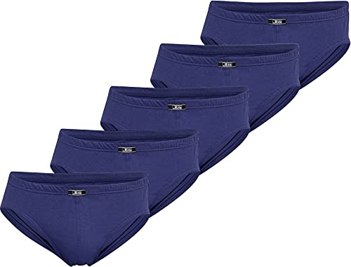 JBS Mini Slips für Herren, Unterhosen für Männer im Set aus ökologischer Baumwolle, Slip im 5er-Pack, Mehrfarbig, S-3XL