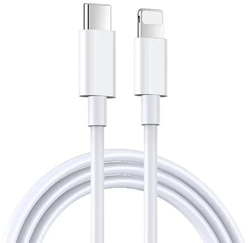 Câble de Données Chargeur USB Type-C PD Compatible iPhone Blanc