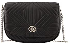 PIECES Damen Pcnoa Quilting Cross Body Umhängetasche, Schwarz, Einheitsgröße EU