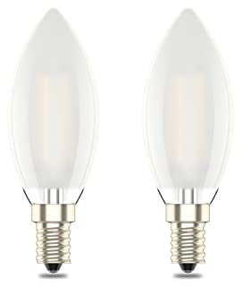 E14 Dimmable Led Candle Bulb,SES Small Edison Screw,6W Equivalent 60w, Warm White 2700K,Pack of 2