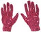 Pailletten Handschuhe Paar Kostüm Zubehör Jga Fasching Karneval Glitzer Vollfinger-Handschuhe Konzert Tanz Auftritte Show Erwachsene, pink