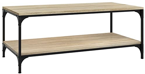 vidaXL Couchtisch Beistelltisch Wohnzimmertisch Sofatisch Teetisch Kaffeetisch Tisch Wohnzimmer Sonoma-Eiche 80x50x40cm Holzwerkstoff