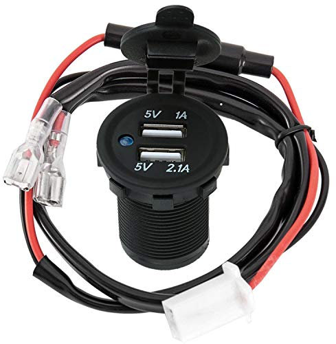 Bumdenuu 12 V Doppelsteckdose Zigarettenanzünder USB Steckdose Splitter Ladegerät Steckdose Adapter