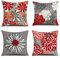 Kissenbezüge 50 x 50 Set mit 4 modernen floralen dekorativen quadratischen Kissenbezügen grauer Gänseblümchen-Kissenbezug dekorativer floraler Kissenbezug für Zuhause, Sofa, Outdoor-Dekoration