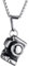 HIJONES Collana Punk Vintage con Ciondolo A Forma di Macchina Fotografica da Uomo in Acciaio Inossidabile Gioielli Creativi per Uomo Argento