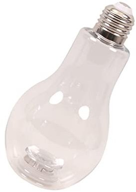 FUNOMOCYA Glühbirnen Flaschenornament Kunststoff Kreatives mit LED Farblichtern 3 Modi Weiß für Garten und Deko im Shop