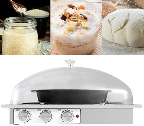 Máquina de fermentación de pan con ajuste de humedad/temperatura/temporización, prueba de masa con calentador para kit de herramientas para hacer pan