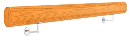 Corrimano antiscivolo per scale in legno massello, per anziani e bambini, kit di sicurezza per interni ed esterni, per scale a soppalco (100 cm)