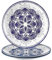 6 assiettes plates, Larissa, D.26 x h.2,6 cm, mélamine pure