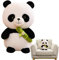 Animal en peluche de l'ours panda – Jouet en peluche en bambou, peluche panda en peluche, peluche panda fabriquée à la main