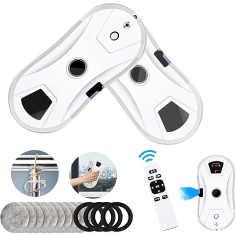 Hooha 5600pa Fensterroboter Fensterputzroboter Testsieger Intelligente Kantenerkennungssystem&Sicherheitssystem Automatischer Fenstersauger Roboter Sicherer&Effizienter&Komfortabler Reinigungsroboter