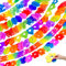 8 Stück Bunt Girlande Papier, Hängenden Deko Garlanden,Girlande Papier Deko, Geburtstagsgirlande Partygirlanden Deko, für Abschlussfeier Hochzeit Geburtstag Karneval Party