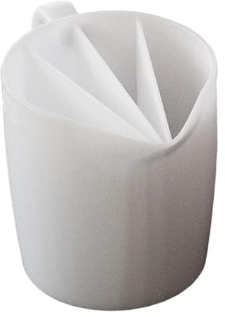 Geteilter Becher Für Farbgießen Silikon Pouring Zubehör Geteilter Becher Pouring Geteilte Becher Zum Ausgießen Von 500 Ml Silikonbecher Zum Mischen Von Harz - Mit Griff Und 4 Kanälen