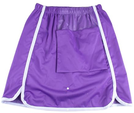 LeeQinersw Tappetino per Incontinenza, per Adulti, Lavabile, con Tasca, Leggero, Riutilizzabile, per Disabili Che Soffrono di Enuresi Notturna, Viola 3xl