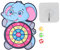 EVTSCAN Children Elephant Dartboard Set Dartboard with Sticky Balls and Hooks Indoor Game Kit