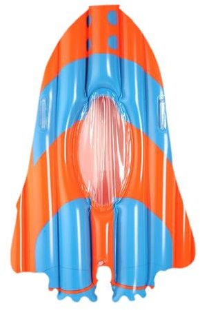 Surfbrett, aufblasbares Bodyboard, 120 x 85 x 8 cm, faltbares Wasserpad, tragbares Pool-Surfbrett, PVC-Material, große Größe, leichtes Design, geeignet für Anfänger