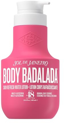 Sol de Janeiro Body Badalada™ Skin Refresh Water Lotion, Multi-Glycerin, Guavenblatt-Extrakt, 400 ml