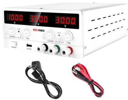 SPS-H3010 - Fuente de alimentación de conmutación de CC ajustable digital de 30 V 10 A, prueba de laboratorio, suministro de depuración electrónica (SPS-H3010 30 V 10 A)