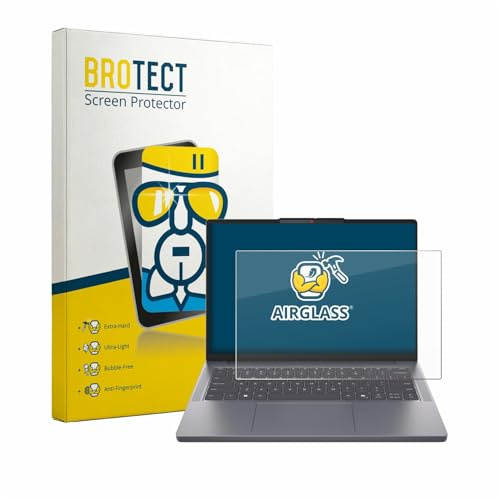 BROTECT Schutzglas für Lenovo IdeaPad Slim 3i Gen 11 14 Schutzfolie Panzer Folie Glas[Extrem Kratzfest 9H, Anti-Fingerprint, Ultra-Transparent]