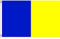 AZ FLAG - Flagge Blau Und Gelb - 90x60 cm - Blau Und Gelb Fahne 100% Polyester mit Messing-Ösen - 50g