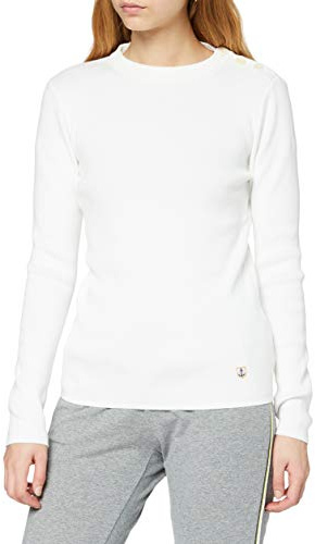 Armor Lux Damen Matrosenpullover Groix aus Baumwolle Pullover, Milk, 44