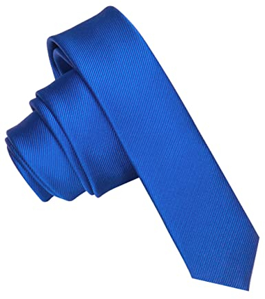 JEMYGINS Krawatte Blau schmale Krawatten für Herren seide Hochzeit Schlips (11)