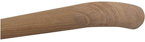 TIBU Eiche Holz unbehandelt Handlauf Geländer 30-500cm Wandhandlauf Wand Treppe ohne Halter, Länge 1000 mm 100 cm 1,0 m und Enden Holz unbehandeltkrümmling