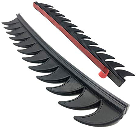Fanuse Reflektierender Motorradhelm Mohawk Spikes Rubber Camber Saw mit Roten Helmabziehbildern (Helm NichtimLieferumfang Enthalten)