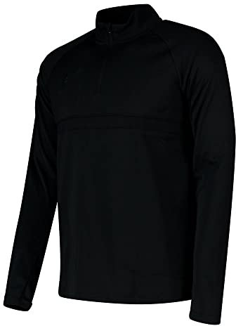 Nike Men's Long-Sleeved Shirt, Black/Black, 17 EU