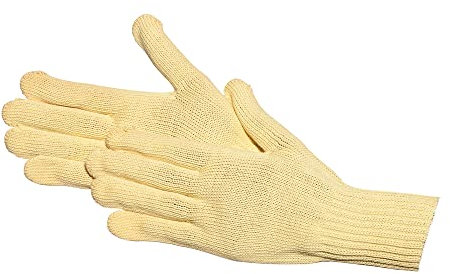 Jah Guantes de trabajo de Kevlar, nivel de protección contra cortes, 2-3 pares, mercancía de peso medio, amarillo, talla 8