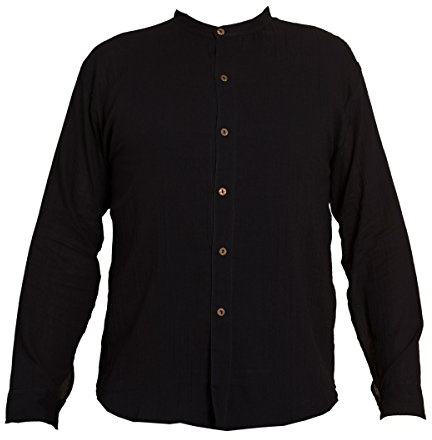 PANASIAM Shirt, 'K', 6button, Black, XL, Longsleeve