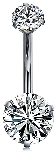 Cizme G23 Titan Bauchnabelpiercing 12mm Stablänge 14G Piercing Bauchnabel Bauchpiercing Damen