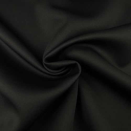 Hochwertiger einfarbiger Neopren-Stoff, 2 mm, Scuba-Schaum-Strick, 150 cm breit, 12 Farben (1 Meter, Anthrazitschwarz 7561)