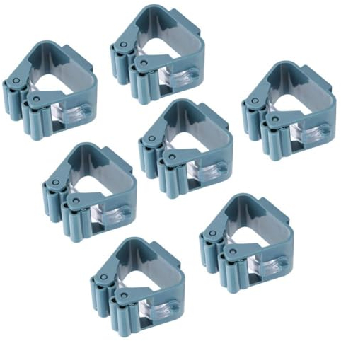 ZLXHDL Soporte Para Escoba, Organizador De Escoba Y Trapeador De Montaje En Pared Soporte Para Escoba De Servicio Pesado Para Colgar En La Pared Para Ba?o De Lavandería(Azul marino)