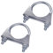 SKIR'CO (2 piezas) Abrazaderas para tubos de 60 mm de diámetro, abrazaderas con perno en U, soportes para tubos galvanizados