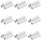 Mikikit 20st Lampenanschluss Anschluss Für Led-Lampe 3-poliger Weiblicher Lampenadapter Led-lichtröhre Röhrenlampenfassung Anschluss Led-leuchten Led-röhre Nahtlos Weiß T8 Blinddarm PVC