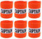 Hosifiy 6Pcs Fußball Kapitänsbinde, Orange Nylon Elastische Fußball Kapitän Armbinde Einstellbare Fußball Armbinds für Jugend Erwachsene Sport Training