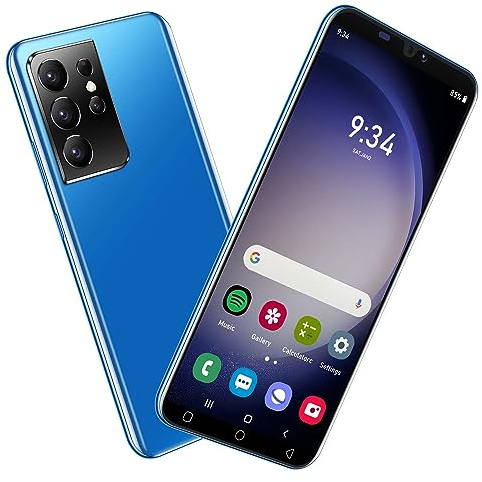 LatsYrs - Cheap Cell Phone, Dual SIM Unlocked, 5.0 Inch IPS Screen, 16GB ROM, Android 9.0 OS, Dual Camera, WiFi/Face ID, 3G/2G Cell Phone(Blue)