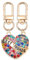 Porte clé amitié pour 2 porte clé meilleurs amis forever porte-clés amitié porte-clés coeur Rainbow strass stitch porteclé cadeau pour une amie porte clé amitié femme (Couleur arc - en - ciel)
