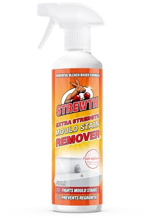 Strewth - Mould Stain Remover Foam Action Spray, Removes Mouldy Stains From Walls, Tiles, Silicone Seals & More - 500ml