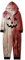 Topassion Halloween Familie Pyjama Set, Halloween Onesie Jumpsuit mit Kapuze für Damen Herren Kinder Gruselig Blood Bedrucktes Kostüme Festival Cosplay Nachtwäsche Familie Overall Suit Kids，6 Years