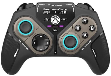 Turtle Beach Stealth Pivot kabelloser, Smarter Game-Controller – Windows PC, Xbox Series X|S, Xbox One – Drehmodule, Display-Dashboard, Hall-Effekt-Sticks, zuweisbare Tasten, Bluetooth
