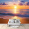 Papier Peint intissé Paysage De Plage Au Coucher Du Soleil 250x175 cm Papier Peint Photo Panoramique, Poster Geant Mural Personnalisé 3D, pour Salon Cuisines Chambre Adulte Enfant Décor Murale