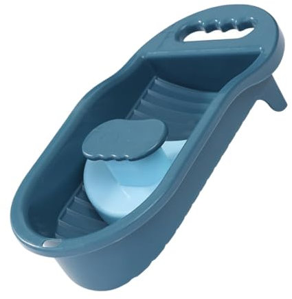 Cabilock 1pezzi Lavabo Chic Per Lavaggio Lavagna Blu Per Lavare e Indumenti Strumento Ergonomico Per Lavanderia Casa