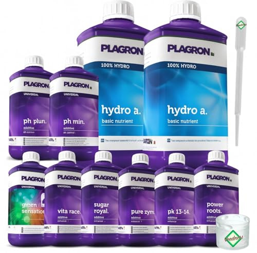 Weedness Plagron Hydro Dünger Set Profi - Grow Anbau Indoor Outdoor Bio Dünger NPK Mineralisch Flüssig