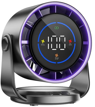 rongweiwang Portable USB Fan With Advanced Noise Reduction State-of Art Wind Motor Is Equipped With Advanced Noise Reduction, black