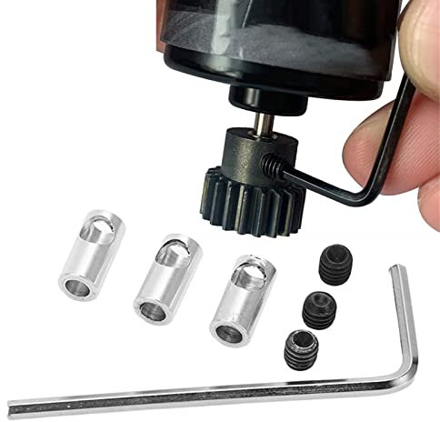WGFOIP 1Set 3,175-5mm Motorwellen Ritzel Adapter mit 3 Adaptern Im Lieferumfang, Reduzier Hülse für RC-Motor 3650 550 540 Ritzel Getriebe, Schacht Adapter Wechsel