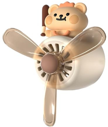 Clip Ventille Diffuseur d'Huile pour Voiture - Purificateur d'Air Automobile Compatible Huiles Essentielles | Décorations 3D Ours Pilote pour Intérieur Maison - Idées Cadeaux